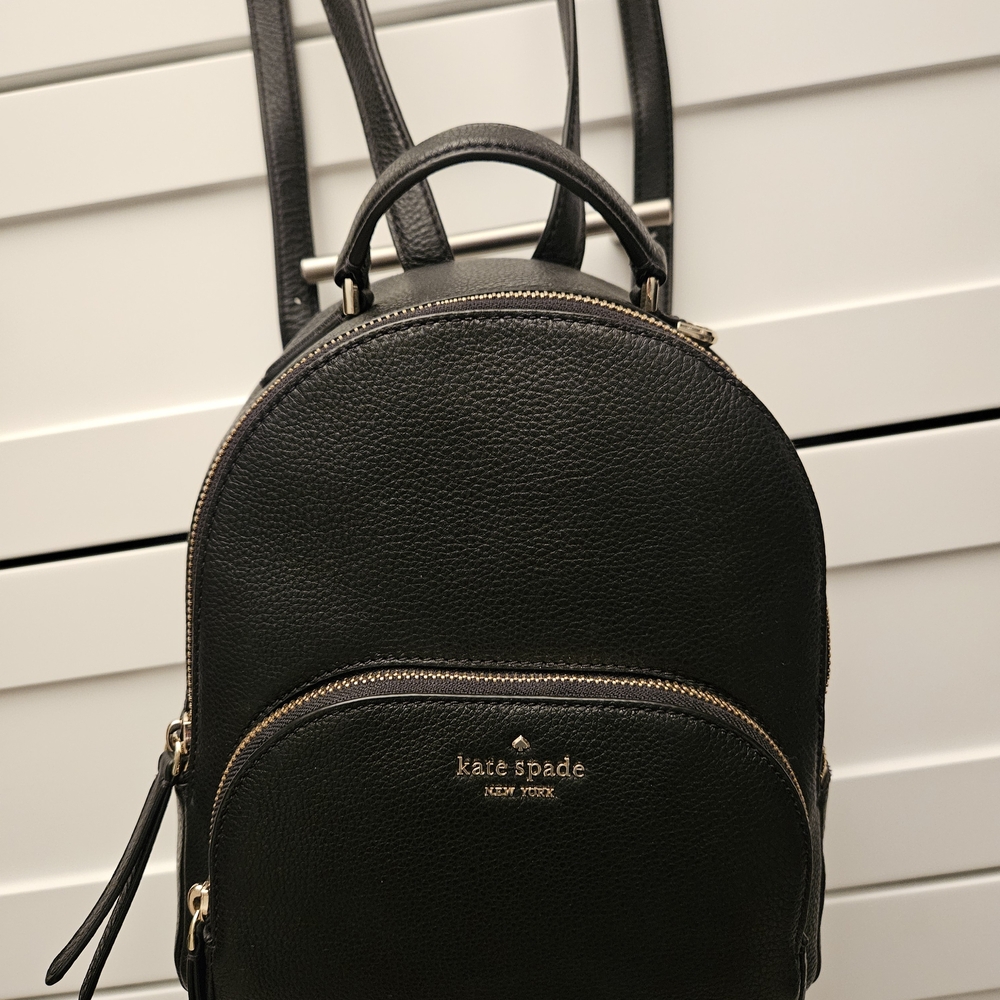 Kate Spade Mini Black Leather Backpack